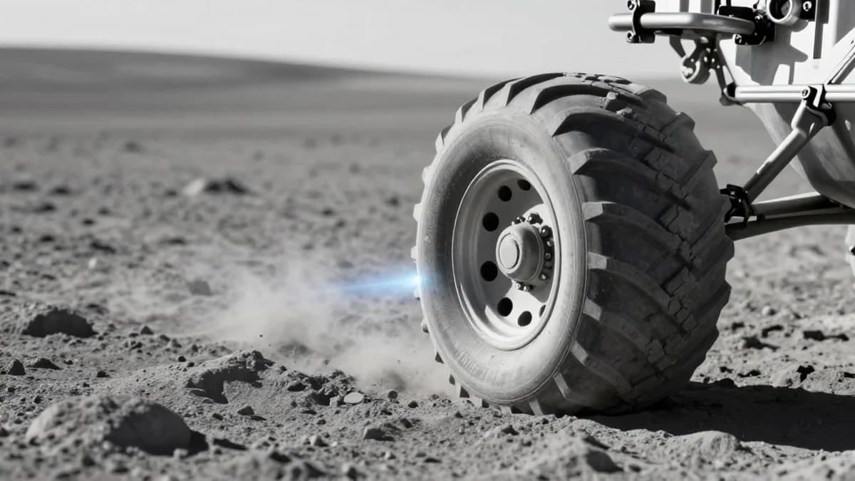 How to Prevent Charge Buildup in a Lunar Rover