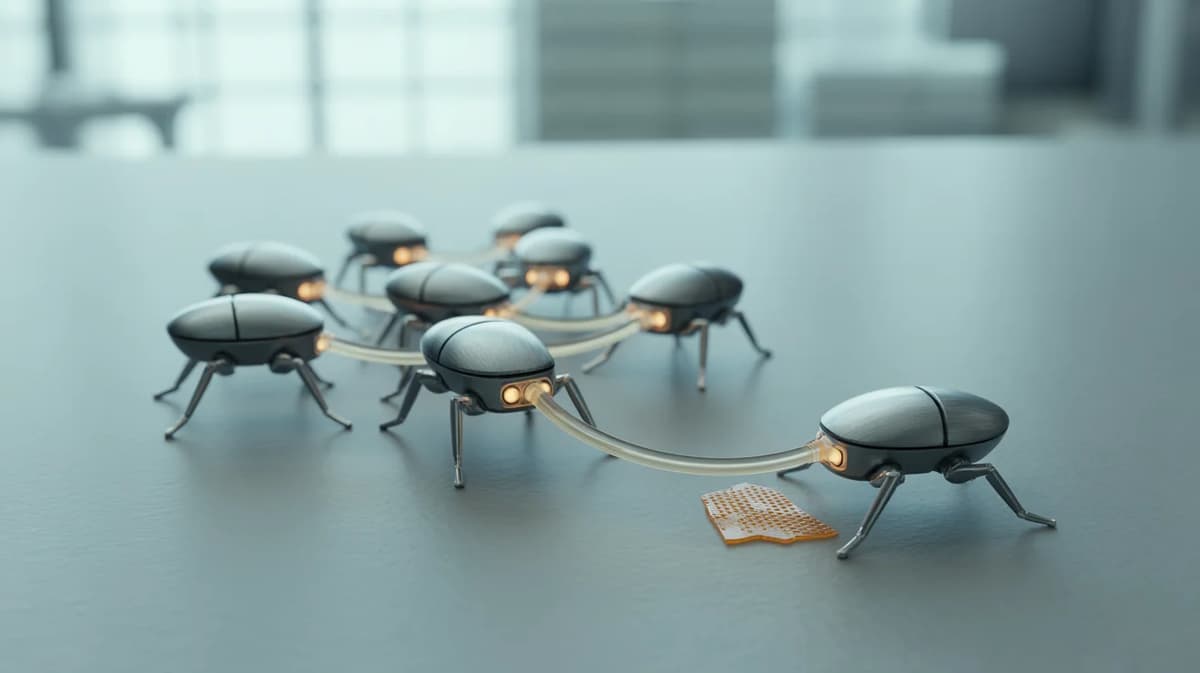 Tiny Robots Swarm, Adapt and Self‑Heal