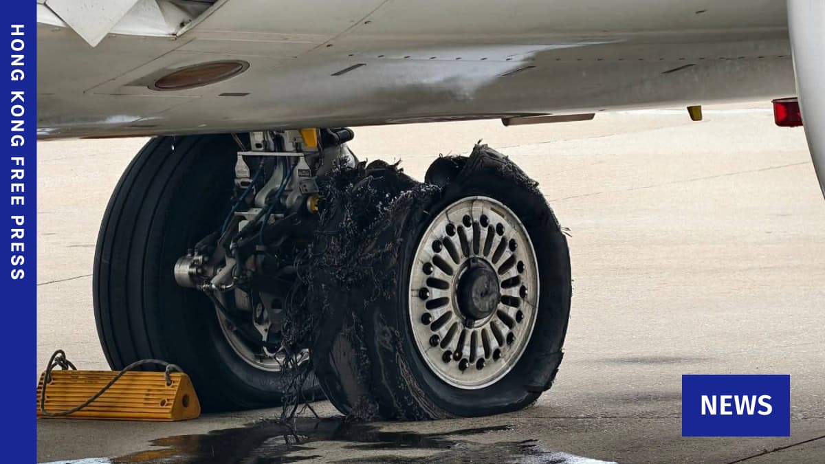 Malaysia Airlines Flight Bursts Tyre at Hong Kong Airport; No Injuries Reported