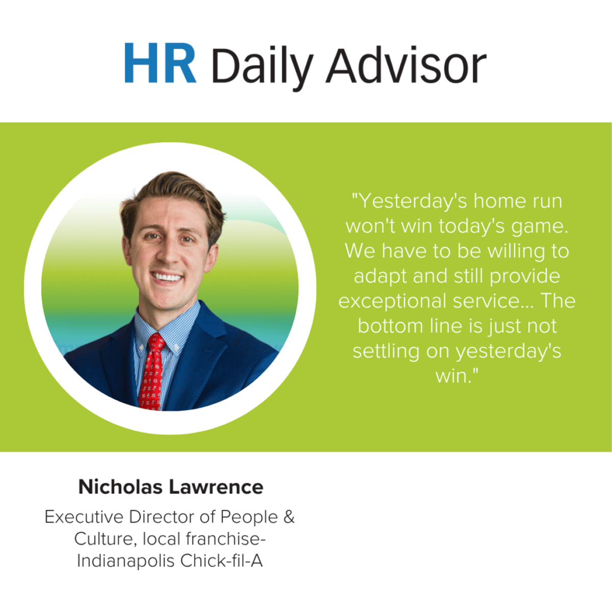 HRDA Frankly Speaking: Don’t Let Yesterday’s Wins Sink Tomorrow’s Success