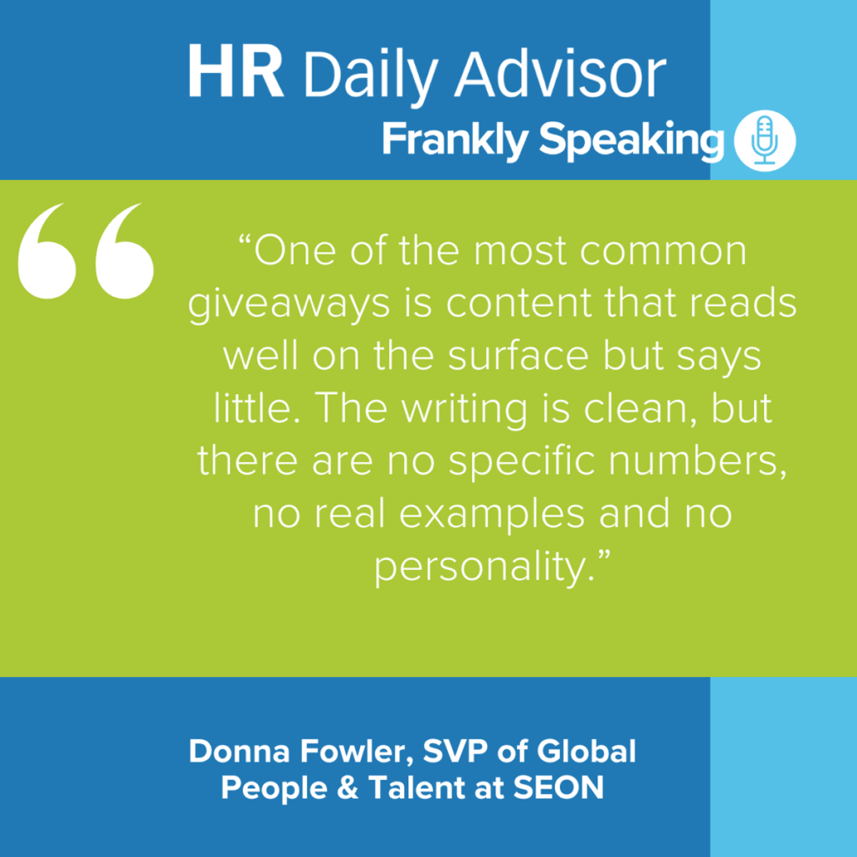 HRDA Frankly Speaking: The Tell-Tale Patterns of AI Resumes