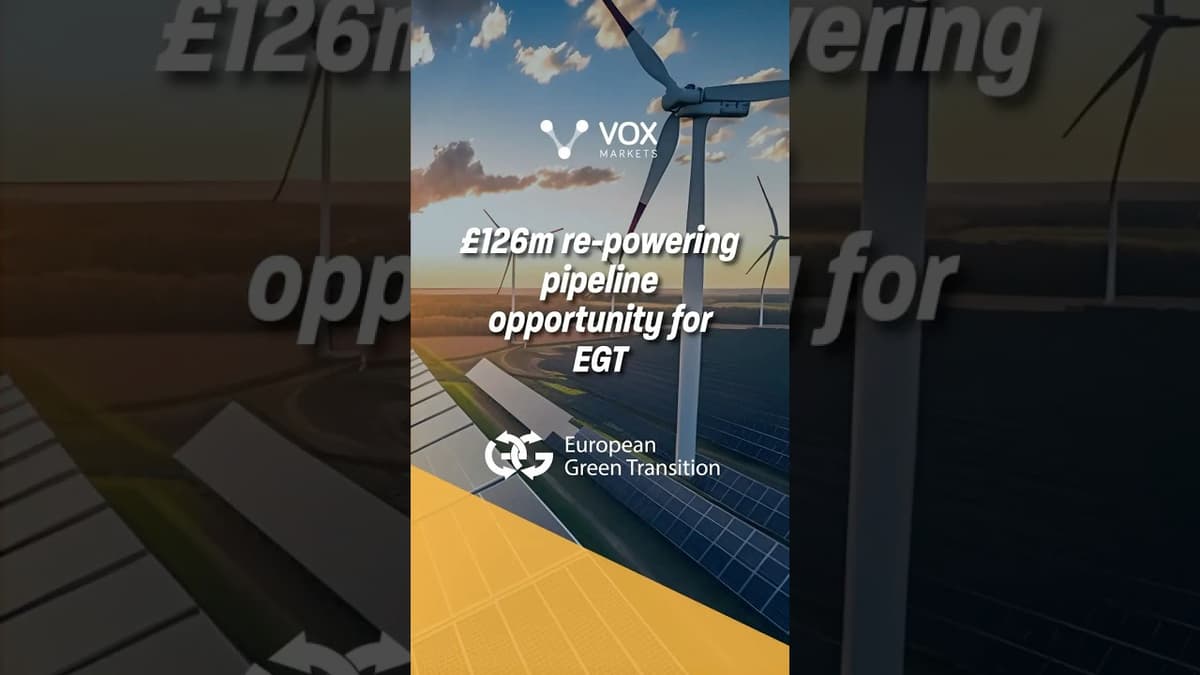 £126m Re-Powering Pipeline Opportunity for EGT