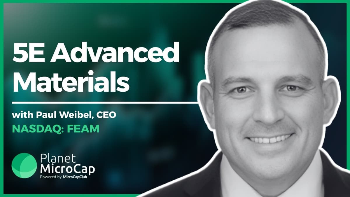 5E Advanced Materials $FEAM CEO Paul Weibel on Boron Mining, Off-Take Agreements and 2026 Catalysts