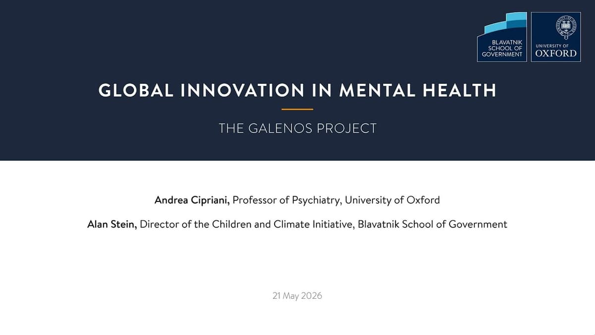 Global Innovation in Mental Health: The GALENOS Project