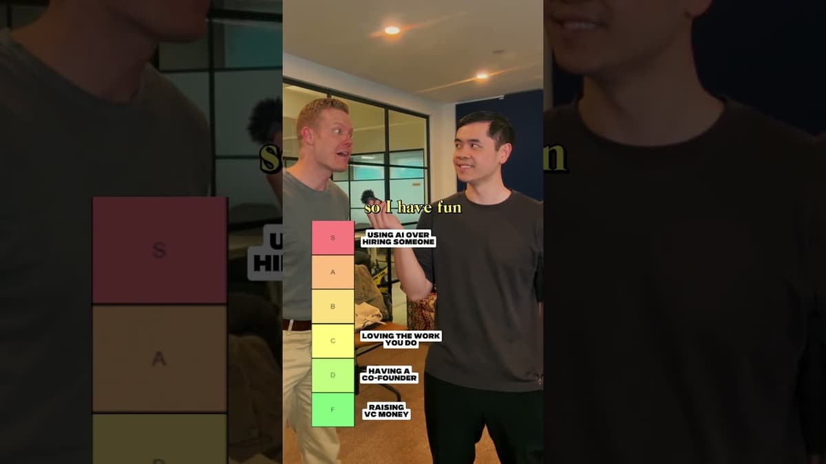 Ranking Founder Decisions 👀💡#SHORTS