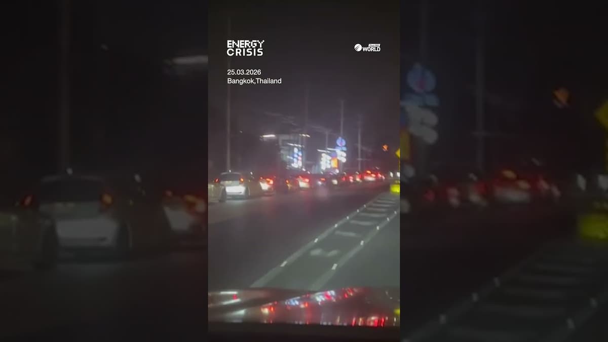 Midnight Rush: Crowds Refuel Before ฿6 Hike Tomorrow  #thaipbsworld