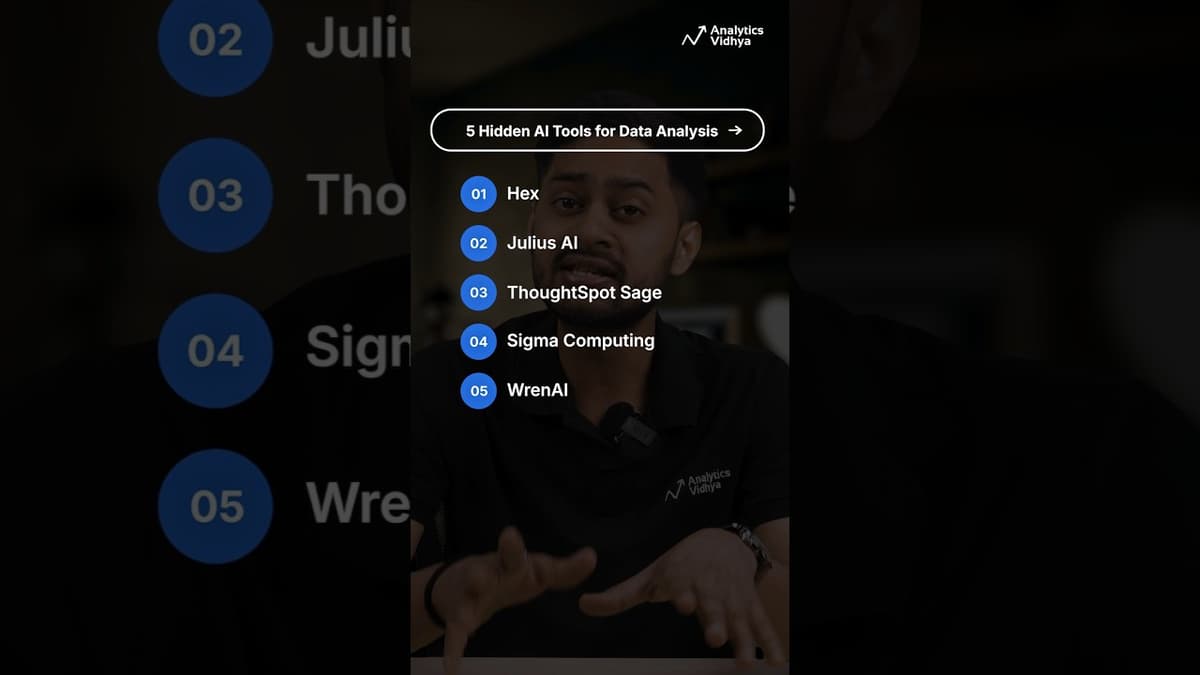 5 Hidden AI Tools Smart Data Analysts Actually Use (Not ChatGPT)