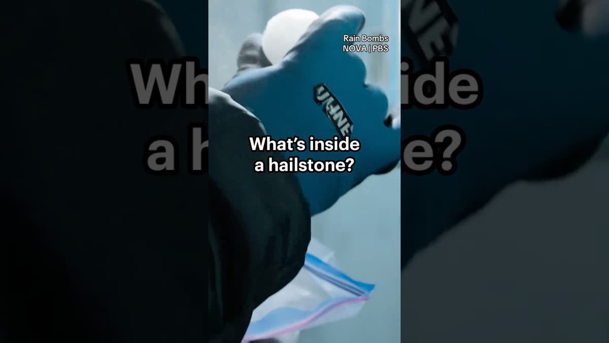 What’s Inside a Hailstone? #hailstorm #weather #atmosphere