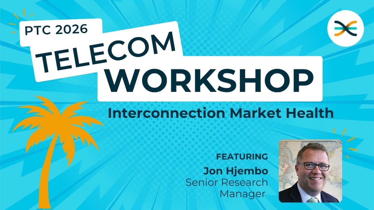 Interconnection Market Health | PTC 2026 Telecom Workshop Clip
