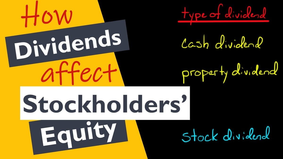 Dividends and Stockholders' Equity