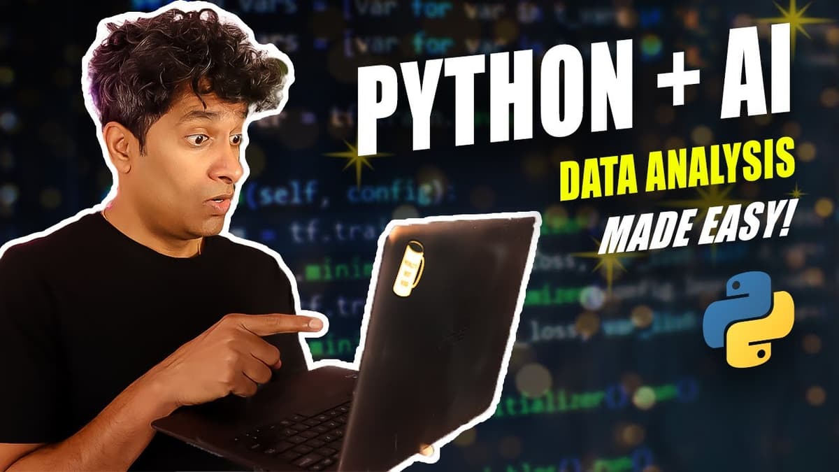 How to ACTUALLY Use AI + PYTHON to Analyze Data (Real-Time Example)