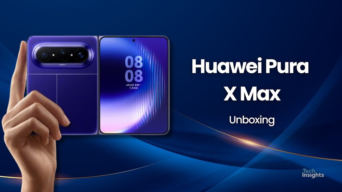 Huawei Pura X Max Unboxing: First Wide Foldable, 66W Charging & Satellite Tech 📦📱