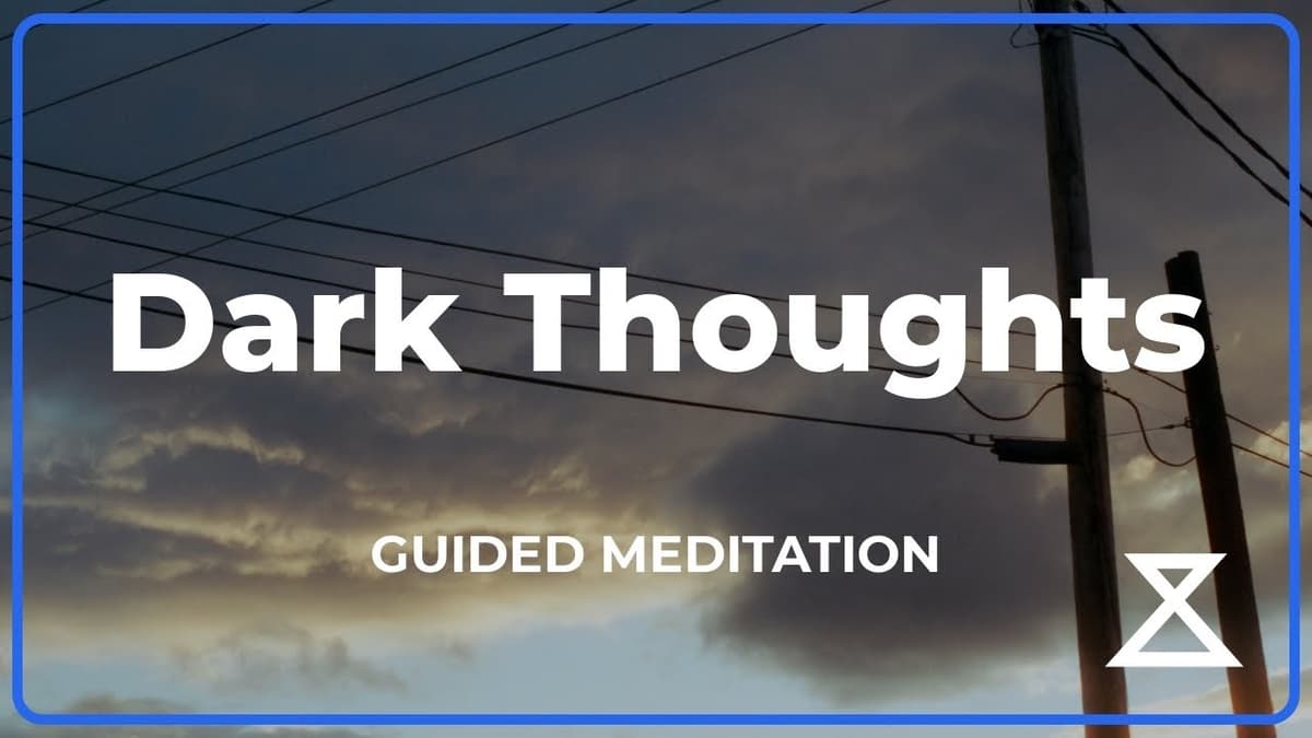 15 Min Guided Meditation for Dark Thoughts & Negative Thinking | Male Voice No Music