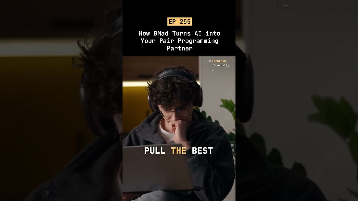 How BMad Turns AI Into Your Pair Programming Partner #short