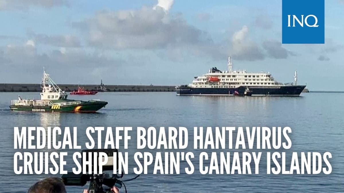 Medical Staff Board Hantavirus Cruise Ship in Spain's Canary Islands