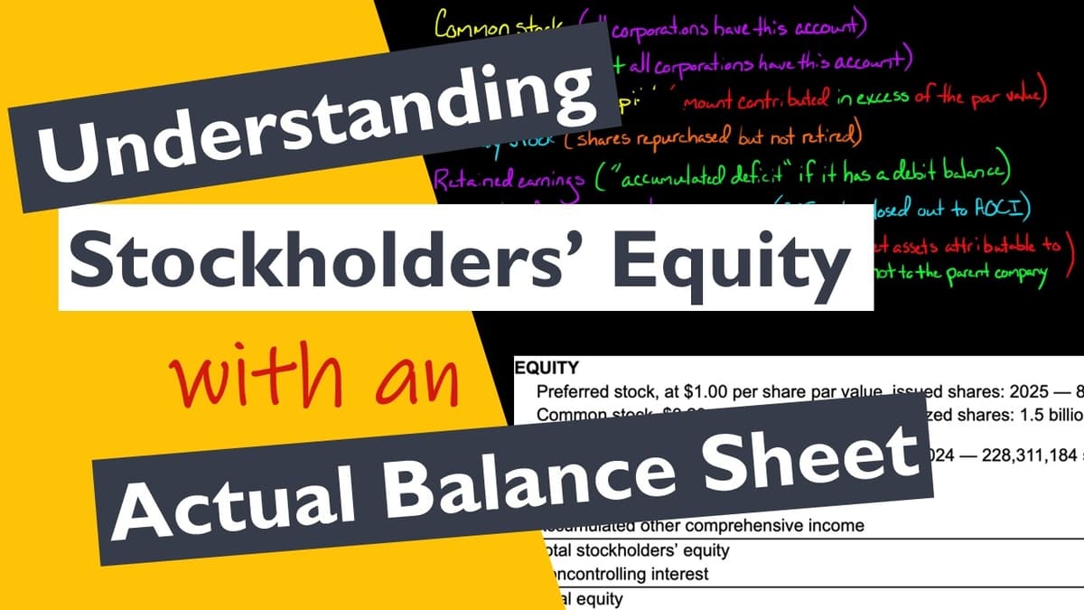 Stockholders' Equity Accounts