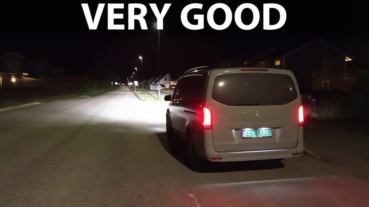 Mercedes eVito Headlights Test