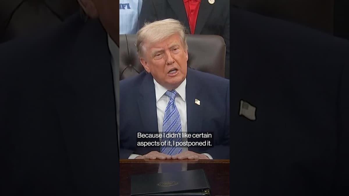 Trump Postpones AI Order Signing Over Parts He Disliked