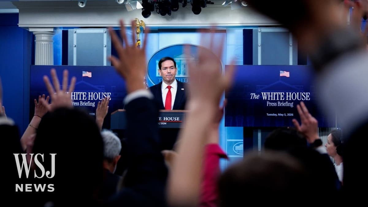 Marco Rubio Calls Iran's Leadership 'Insane in the Brain' | WSJ News
