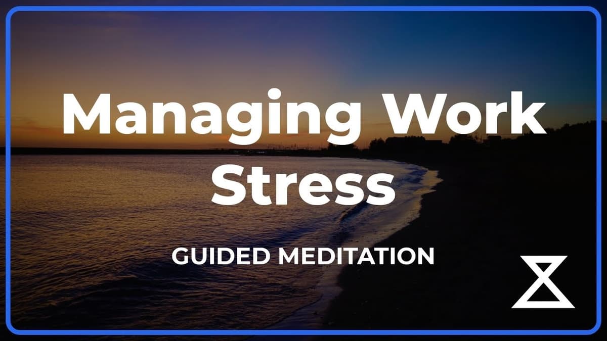 15 Min Guided Meditation for Work Stress Relief | Male Voice, No Music | Stress Management