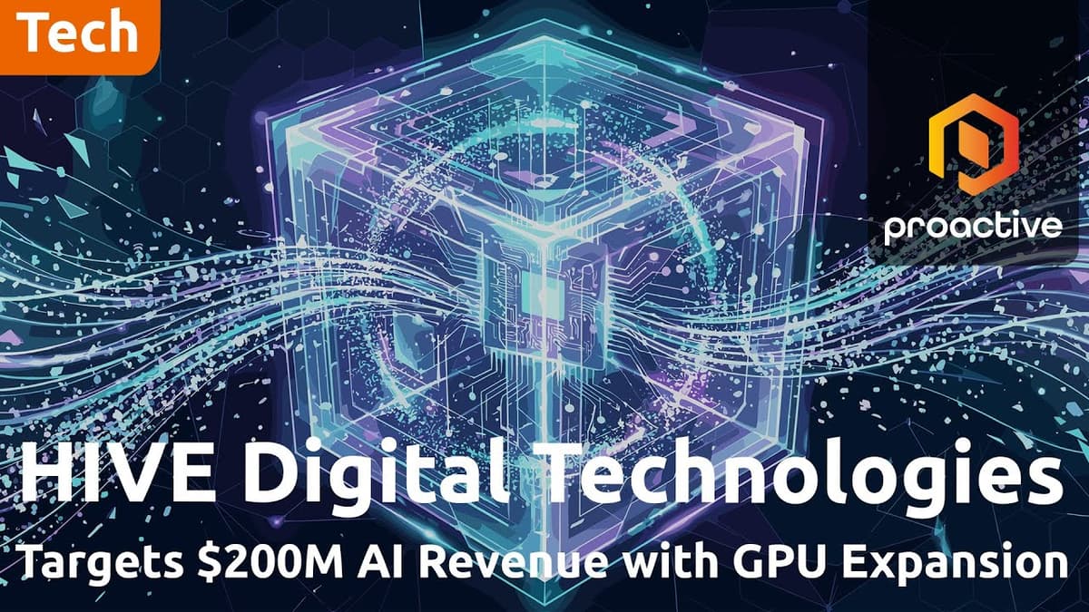 HIVE Digital Technologies Secures $100M Raise to Accelerate AI and HPC Expansion