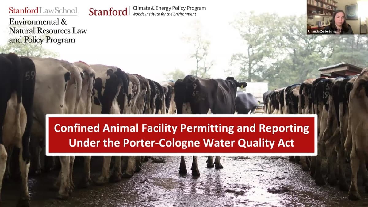 Water Quality Permitting and Reporting for Confined Animal Facilities in California