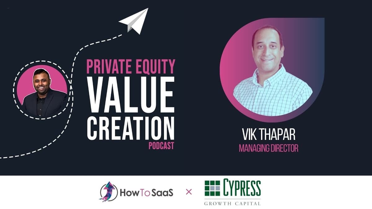 Ep. 101: Vik Thapar, Cypress Growth Capital | Non-Dilutive Funding with Royalty-Based Capital