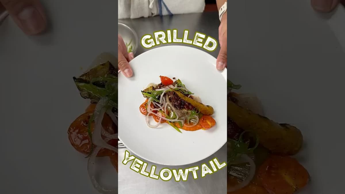 Chef Lee’s Grilled Yellowtail Demo Showed How Much Detail Goes Into Building Flavor 🔥 #ICECulinary