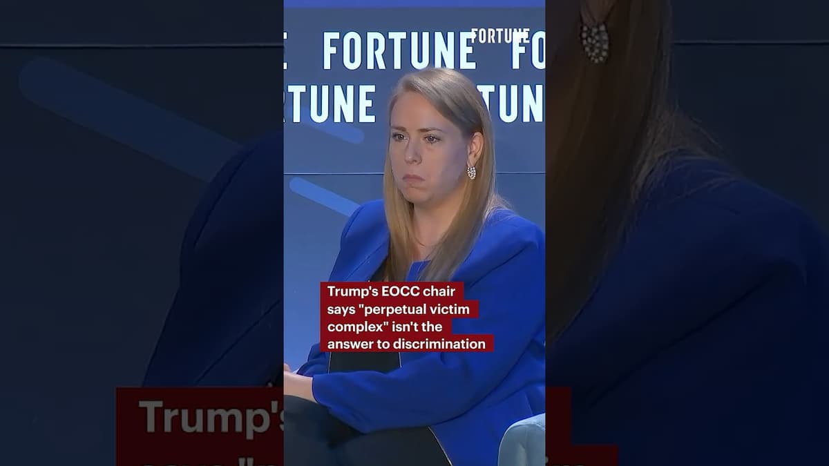 Trump's EOCC Chair Says "Perpetual Victim Complex" Isn't the Answer to Discrimination
