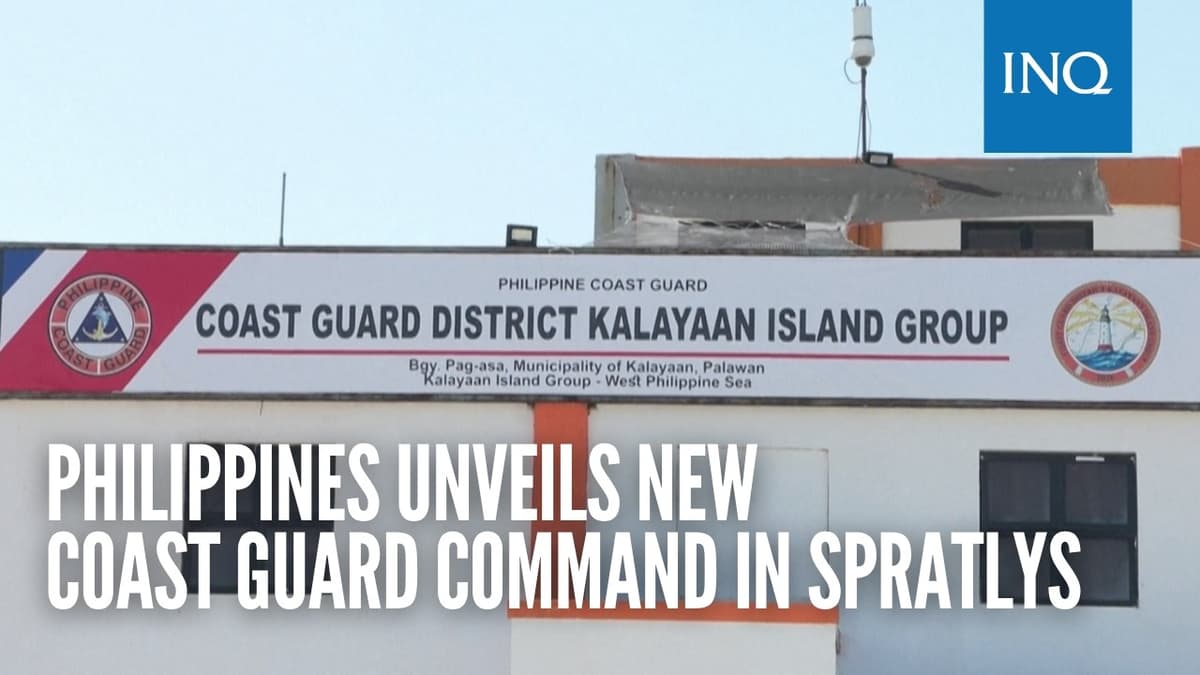 Philippines Unveils New Coast Guard Command in Spratlys
