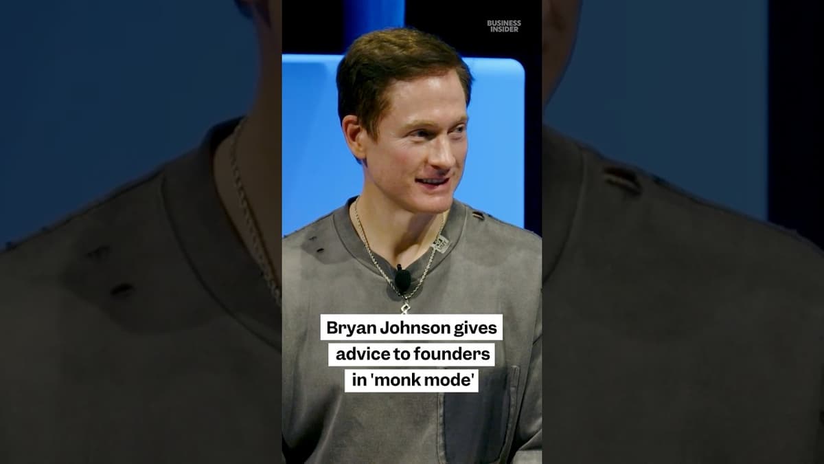 Bryan Johnson Gives Advice to Founders in "#monkmode"