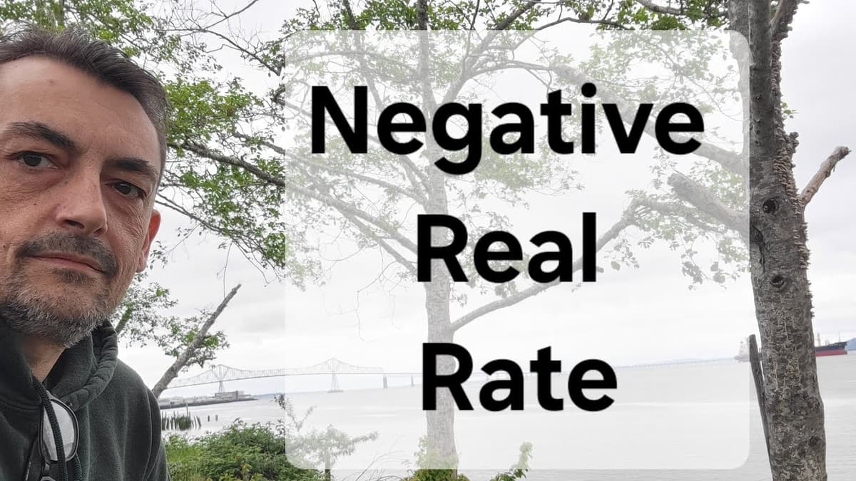 Falling Into Negative Real Interest Rates