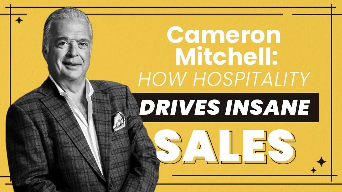 Restaurant Icon Cameron Mitchell Shares Hospitality Philosophy That Leads to CRAZY Sales