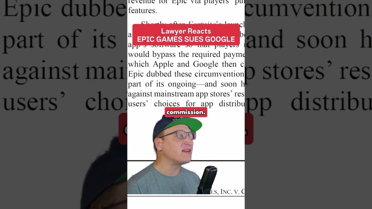 Epic Games Sues Google