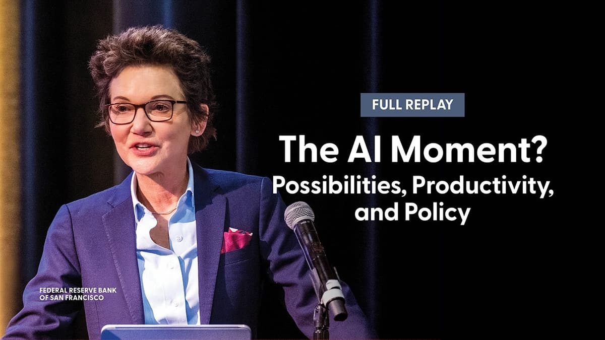 SF Fed's Mary C. Daly: AI, Productivity, and Lessons From the 1990s