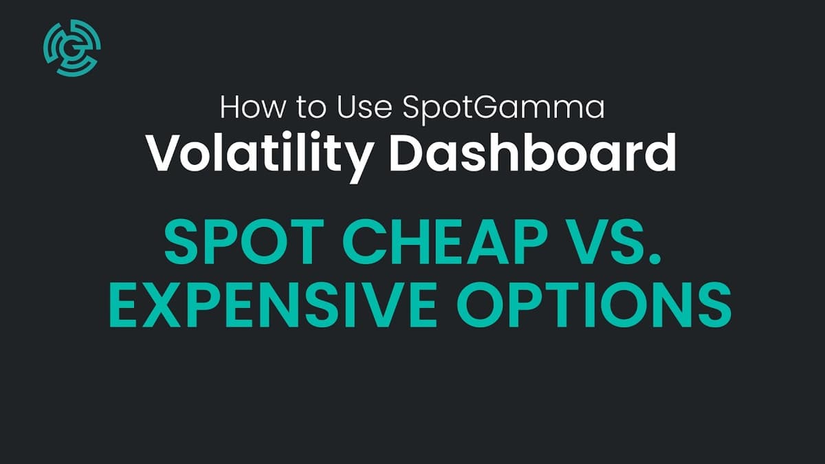 Volatility Dashboard #2: Spot Cheap Vs. Expensive Options | SpotGamma