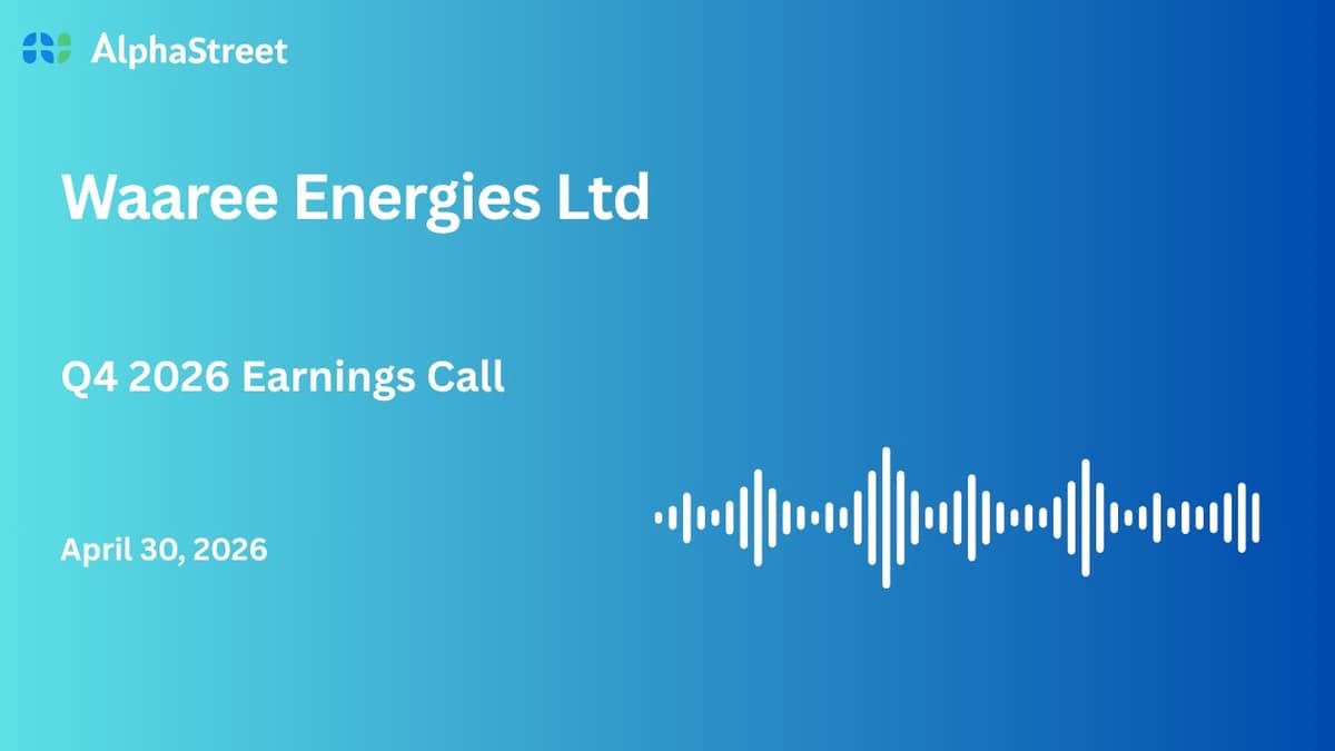 Waaree Energies Ltd Q4 FY2025-26 Earnings Conference Call