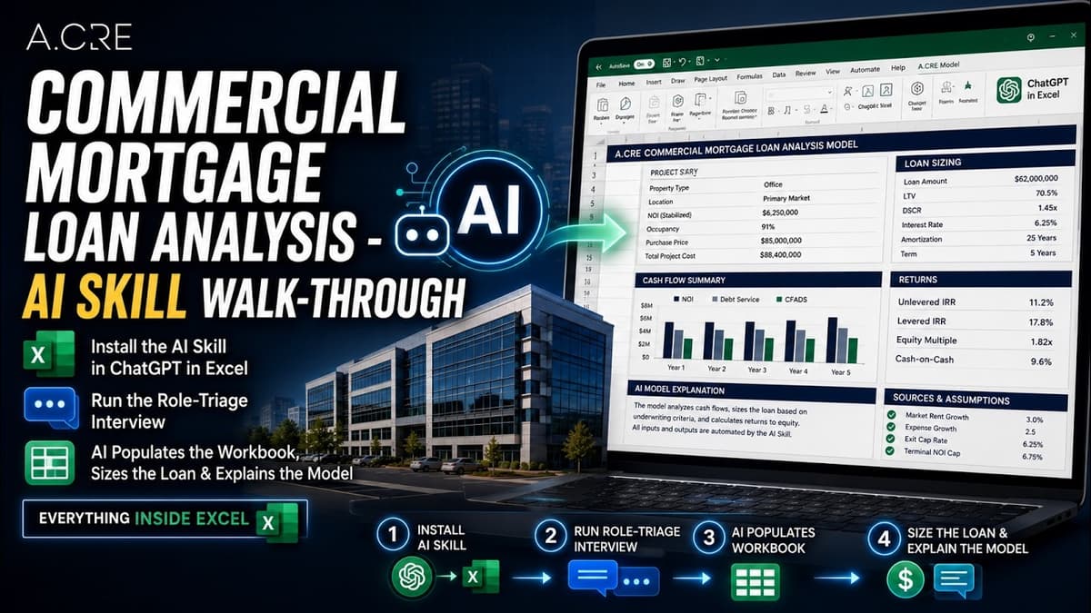 Claude Skill (AI Skill) for Commercial Mortgage Loan Analysis Model
