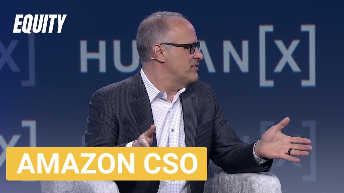 Amazon's Steve Schmidt on AI Agents Gone Rogue (Live at HumanX) | Equity Podcast
