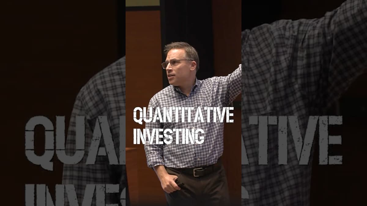 Yale SOM Curriculum: Quantitative Investing - Turning Data Into Investing Insights