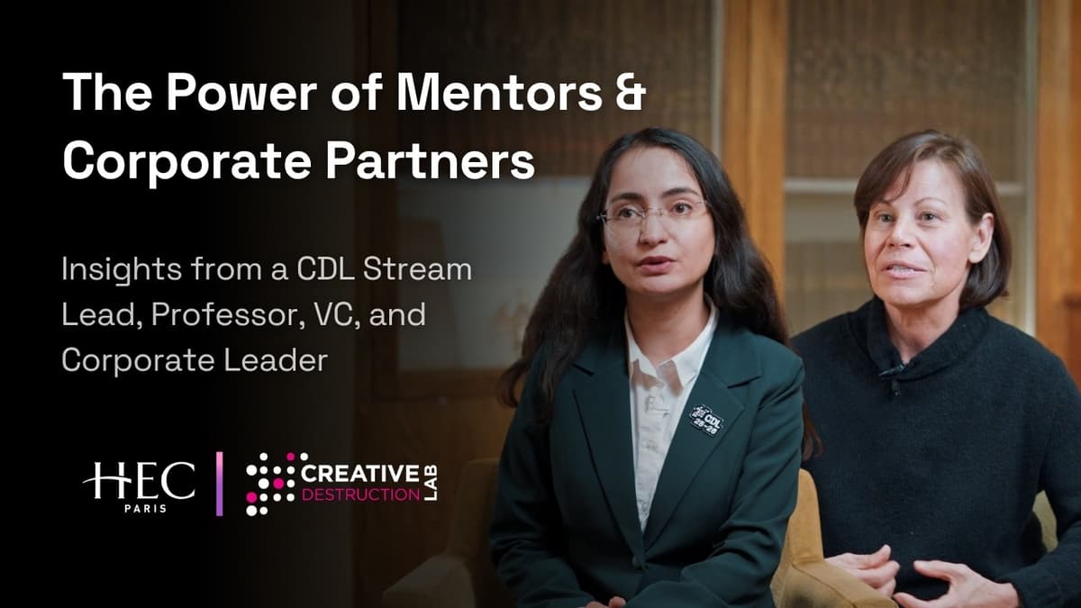 Creative Destruction Lab: The Power of Mentors & Corporate Partners