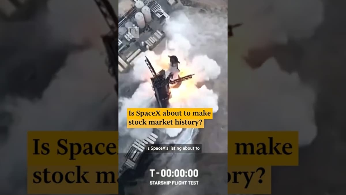 Is SpaceX About to Make Stock Market History? | FT #shorts