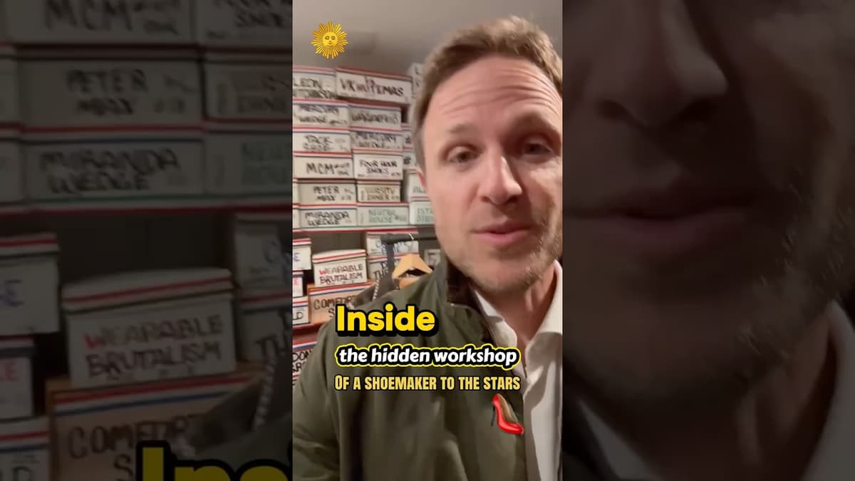 Inside the Hidden Workshop of a Legendary Hollywood Shoemaker #shorts