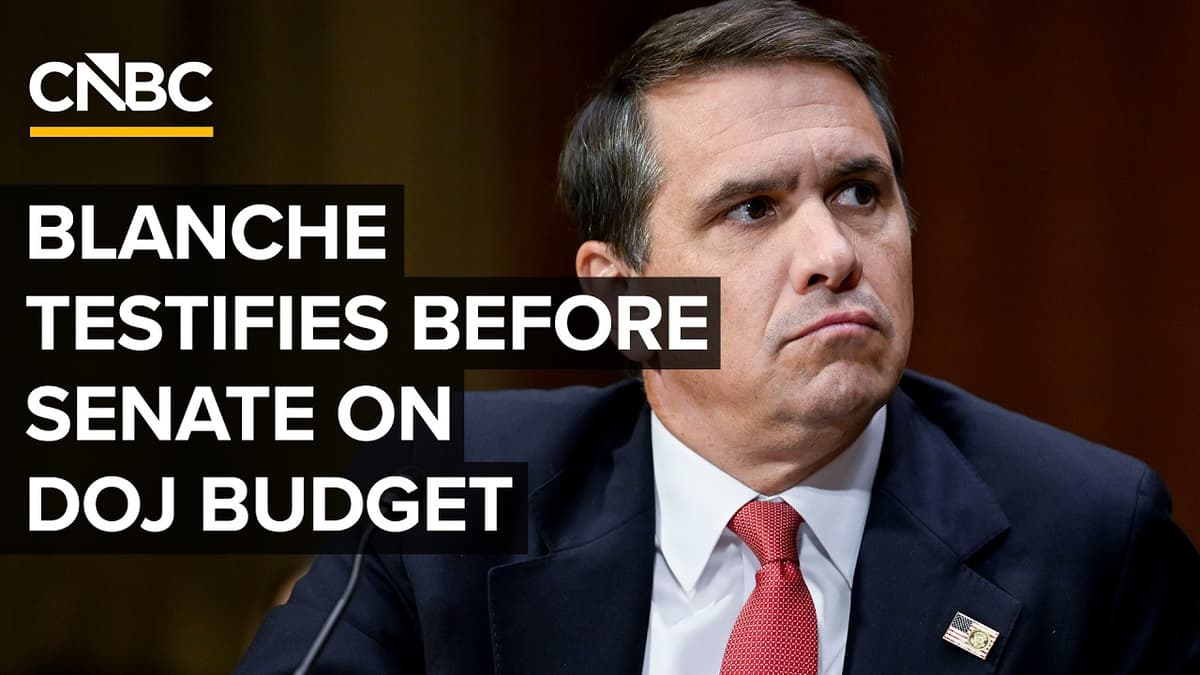 LIVE: Acting Attorney General Todd Blanche Testifies Before Senate Panel on DOJ Budget — 5/19/2026