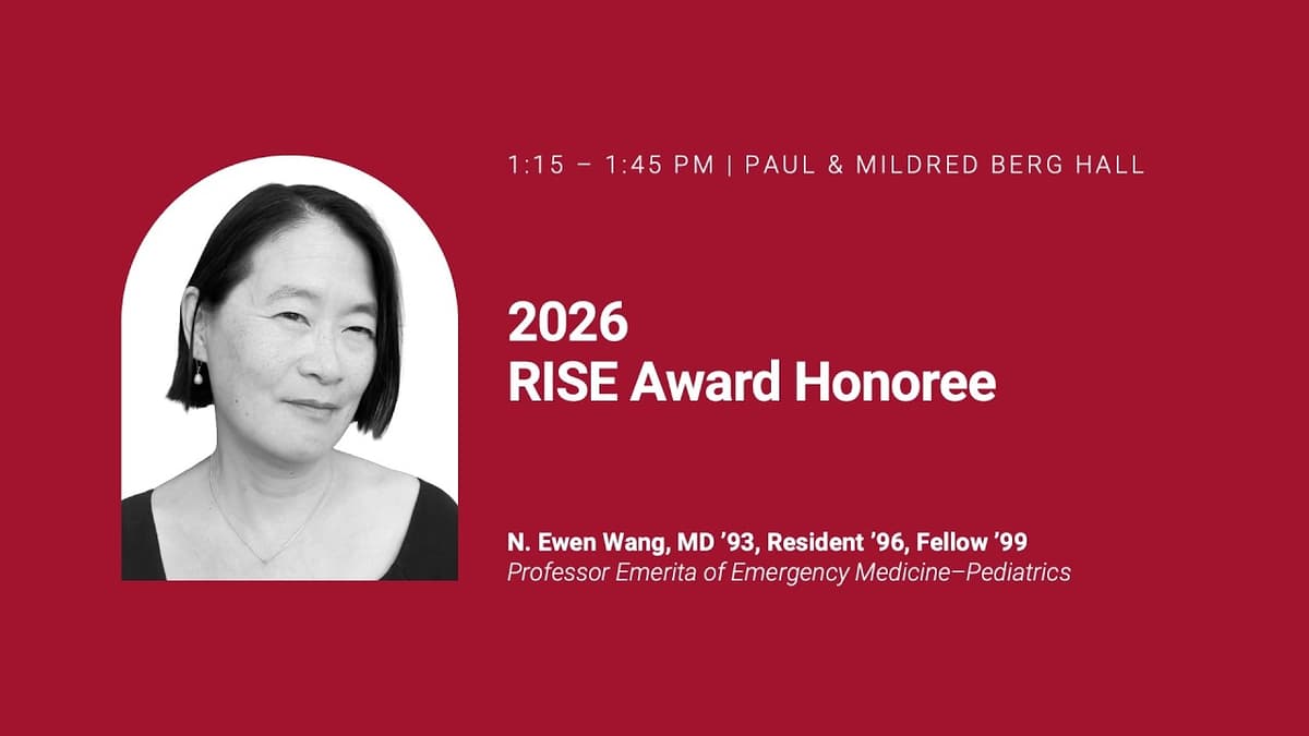 RISE Award Honoree N. Ewen Wang, MD