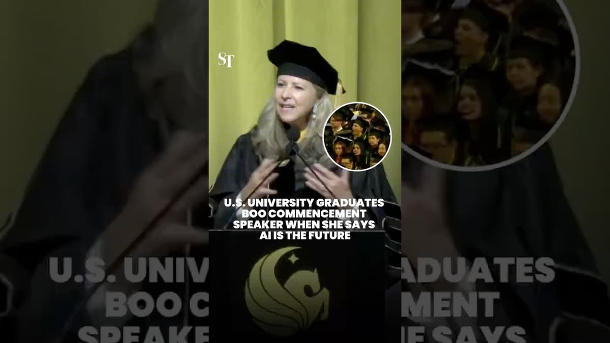 University Graduates Boo Commencement Speaker for Calling AI ‘Next Industrial Revolution’