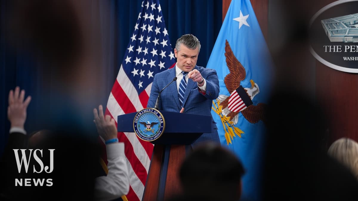 Hegseth Declares ‘Victory,’ But Says U.S. Forces ‘Not Going Anywhere’ | WSJ News