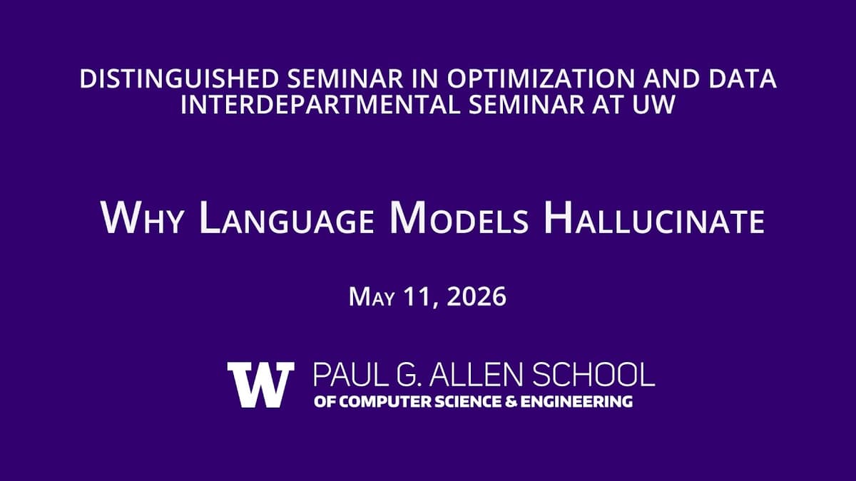 Distinguished Seminar in Optimization & Data: Santosh Vempala (Georgia Tech)