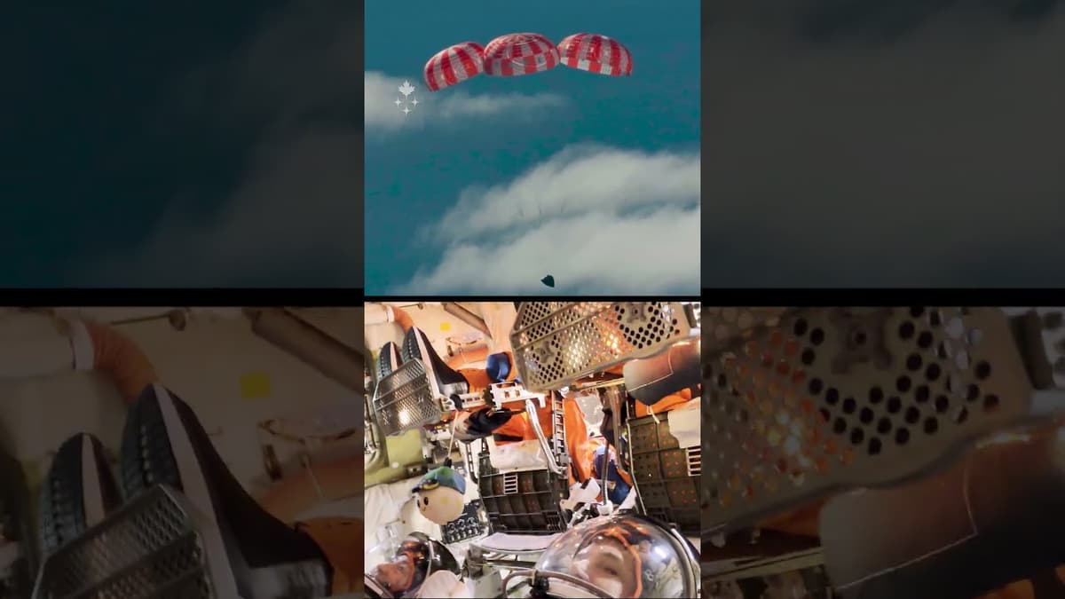 As if You Were There: Return to Earth with the Artemis II Crew #shorts