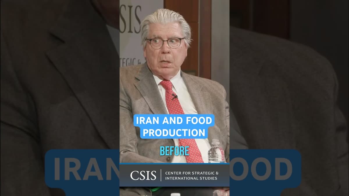 Iran’s Impacts on Agricultural Production | AI for Food Security Forum